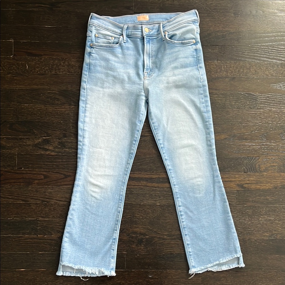 MOTHER The Insider Crop Step Fray, size 29